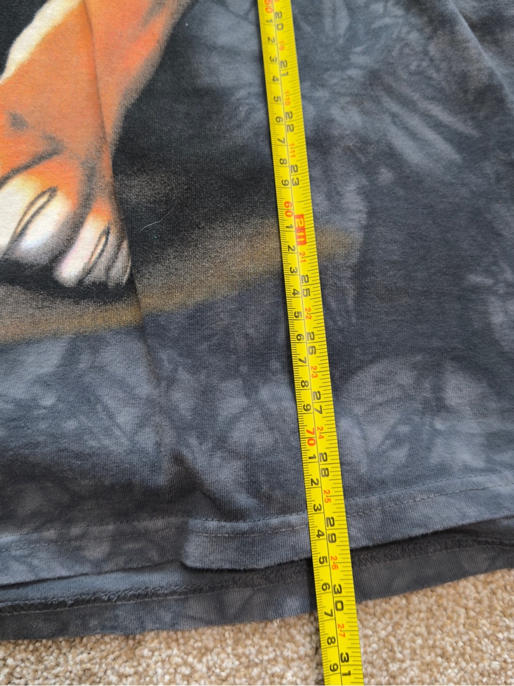 Vintage The Mountain T Shirt 1990s Tie Dye Tiger Mens XL VTG Y2K - Picture 8 of 8
